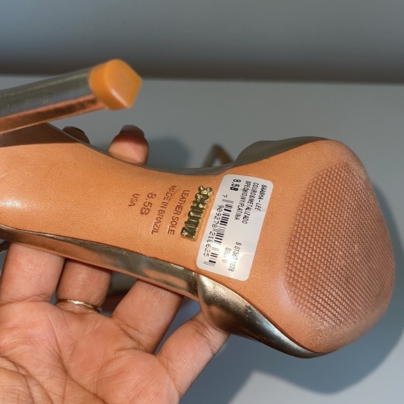 Schutz Saasha Lee gold heel sandals - Picture 4 of 8